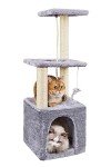 Multi-Level Cat Tree with House and Scratching Post