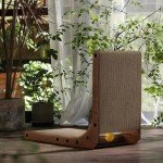 L-Shaped Cat Scratching Board with Toy