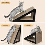 Aibuddy Incline Cat Scratcher Bed with Toy