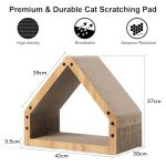 Extra Long House-Shaped Cat Scratching Board