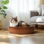 ComSaf Oval Cat Scratching Bed and Lounge Pad