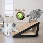 Aibuddy Incline Cat Scratcher Bed with Toy