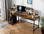HOMIDEC 160x60cm Computer Desk with Bookshelf