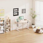 Flamaker Height Adjustable Electric Standing Desk - Beige