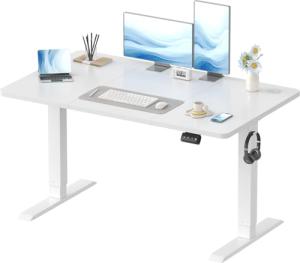 Devoko Height Adjustable Electric Standing Desk, White