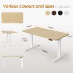 Flamaker Height Adjustable Electric Standing Desk - Beige