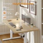 Flamaker Height Adjustable Electric Standing Desk - Beige