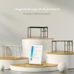 L-Shaped Gaming Desk with Power Outlets and Shelves