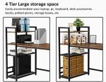 HOMIDEC 160x60cm Computer Desk with Bookshelf
