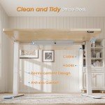 Flamaker Height Adjustable Electric Standing Desk - Beige
