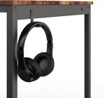Modern Writing Desk with Storage Bag and Hook