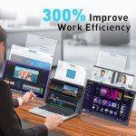 Maxfree 15.6" FHD Triple Screen Laptop Extender