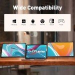 Maxfree 15.6" FHD Triple Screen Laptop Extender