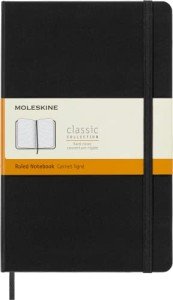 Moleskine Large Ruled Notebook - Black Hard Cover