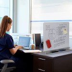 Magnetic Glass Desktop Dry Erase Board 23”x17”