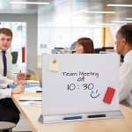 Magnetic Glass Desktop Dry Erase Board 23”x17”