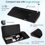 Varhomax Glass Dry Erase Whiteboard with Charger