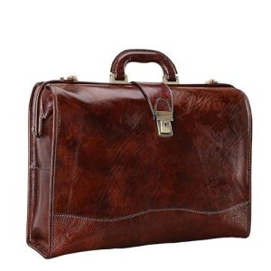 Italian Leather Briefcase for Healthcare Professionals
