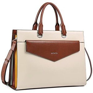 BOSTANTEN Women's 15.6" Leather Laptop Briefcase
