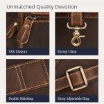 Luxorro Full Grain Leather Briefcase for Executives