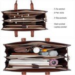 BOSTANTEN Women's 15.6" Leather Laptop Briefcase