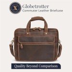 Luxorro Full Grain Leather Briefcase for Executives