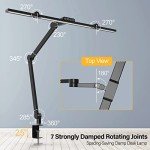 LED Desk Lamp with Clamp for Home Office