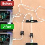 8-Pack Magnetic Cord Organizer for Desk and Home