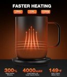 Kepwam Smart Heated Coffee Mug 14oz - Touch Control