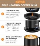 Kepwam Smart Heated Coffee Mug 14oz - Touch Control