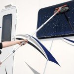 2-in-1 Rotatable Window Squeegee Cleaner with Pole