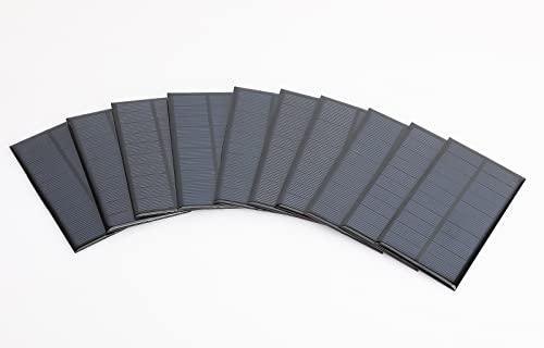 FellDen 10PCS 5V Polycrystalline Solar Panel Kit