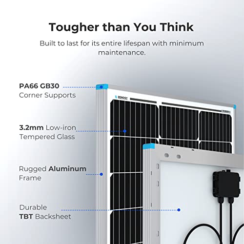 100W Monocrystalline Solar Panel for Off-Grid Use