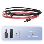 SUNSUL 10AWG Solar Panel Extension Wire Kit