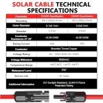 Vansdon 9m Solar Panel Extension Cable 10 AWG