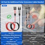 20FT Solar Panel Extension Cable with Connectors
