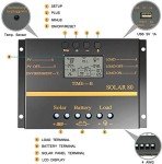 80A PWM Solar Charge Controller with USB Output
