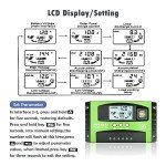 60A MPPT Solar Charge Controller with LCD Display