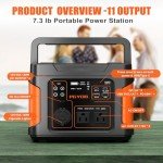 PGYOB 400W Portable Solar Generator for Outdoors
