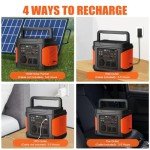 PGYOB 400W Portable Solar Generator for Outdoors