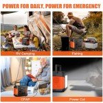 PGYOB 400W Portable Solar Generator for Outdoors
