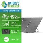 400W Folding Solar Panel by Nature's Generator