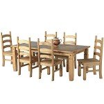 Corona 6' Dining Table with 6 Chairs Set