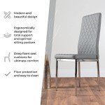 Giovani Dining Table with Milan Chairs Set of 6