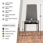 Giovani Dining Table with Milan Chairs Set of 6