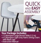 Cullompton Round Dining Table and Chairs Set