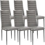 Modern White & Black Dining Table Set with Chairs
