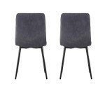 Set of 4 Faux Leather Dining Chairs
