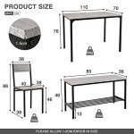 Modern 4-Piece Dining Table and Chairs Set