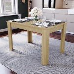 Medina 4-Seater Modern Rectangular Dining Table